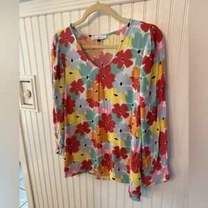Michelle McDowell Floral Large Long sleeve Blouse